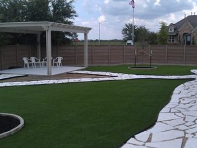 Synthetic Turf Hanover Maryland Landscape Back Yard